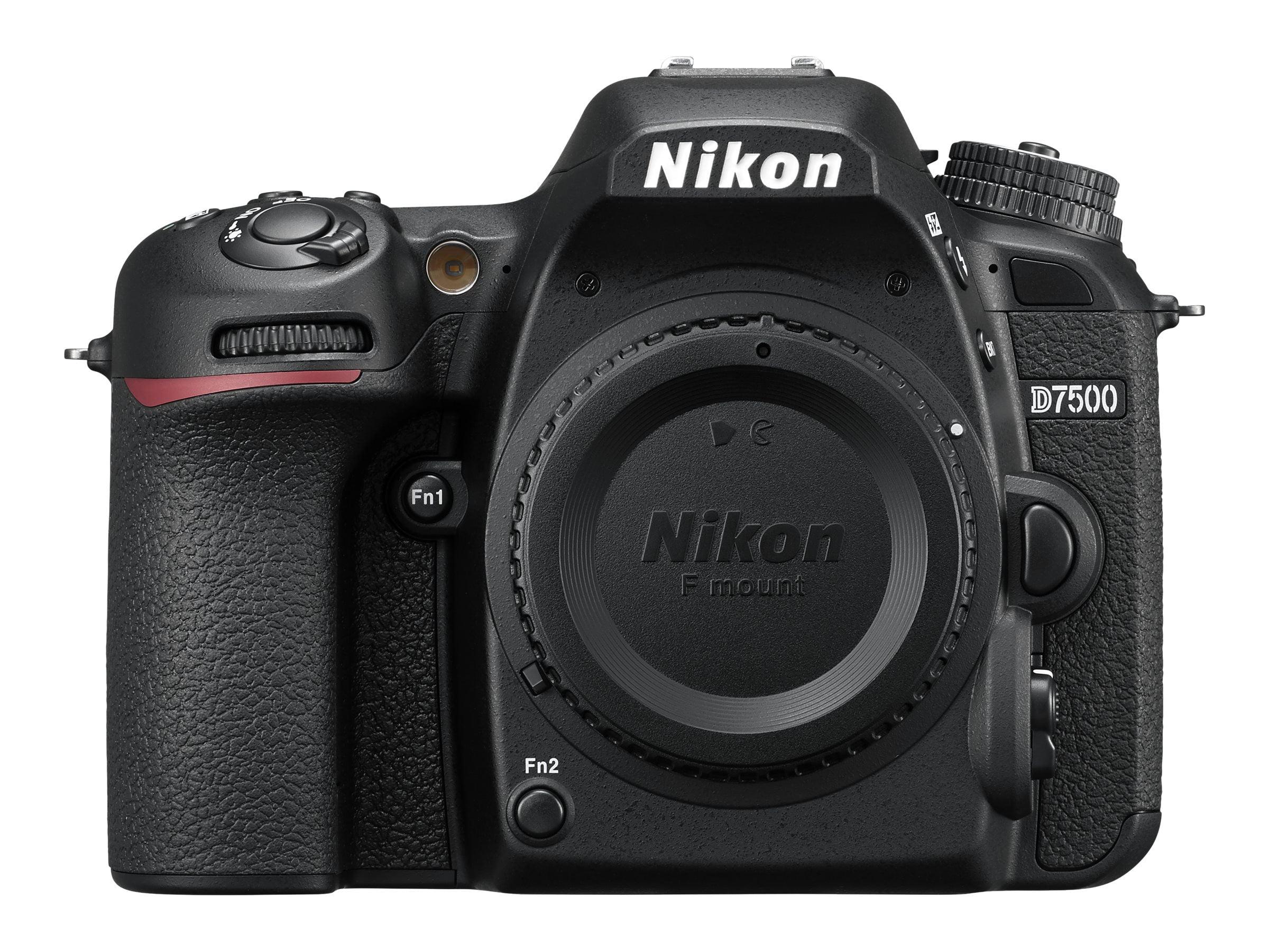 Nikon D7500 DX-Format DSLR Camera (Body Only, Black)