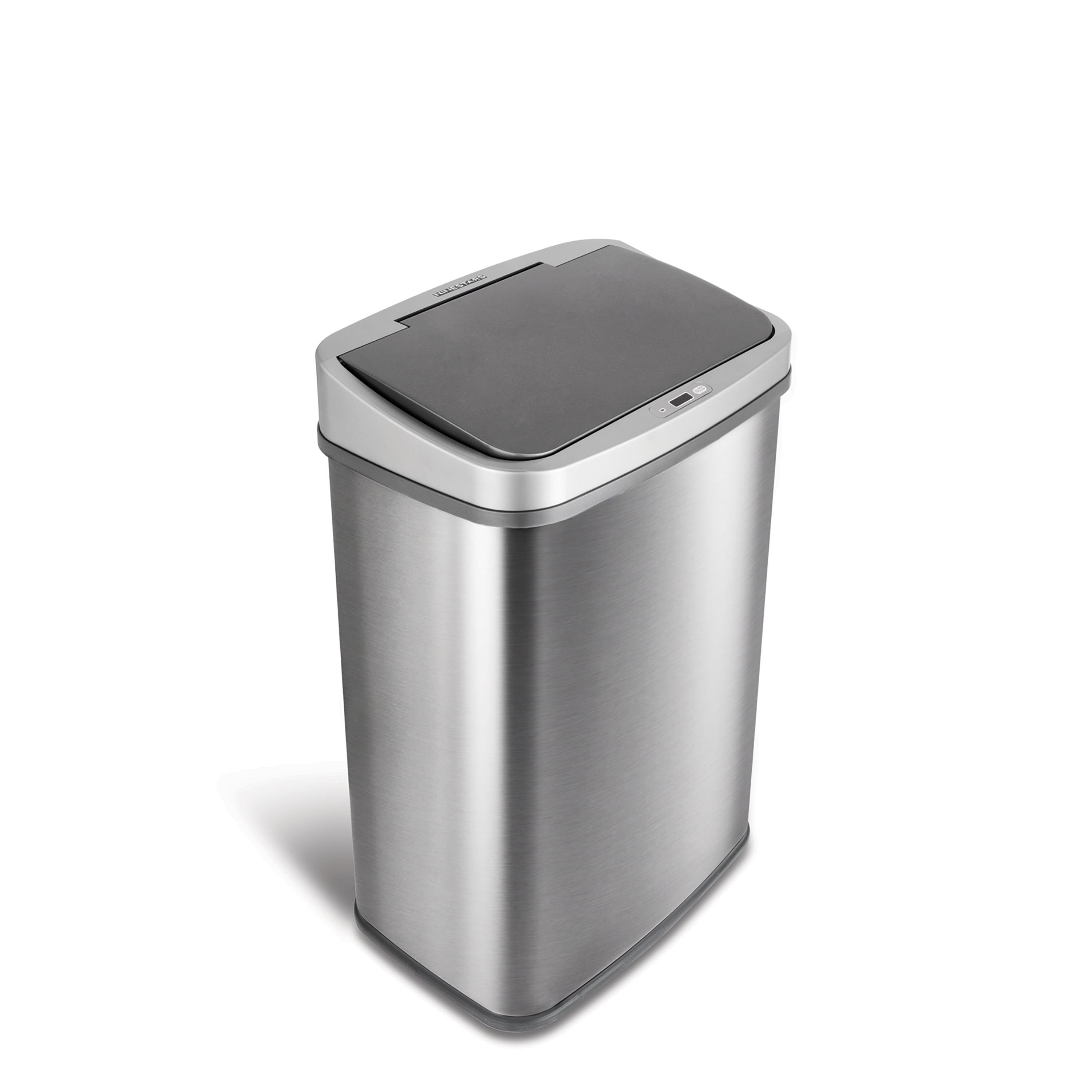 Nine Stars 13.2 Gallon Stainless Steel Motion Sensor Trash Can