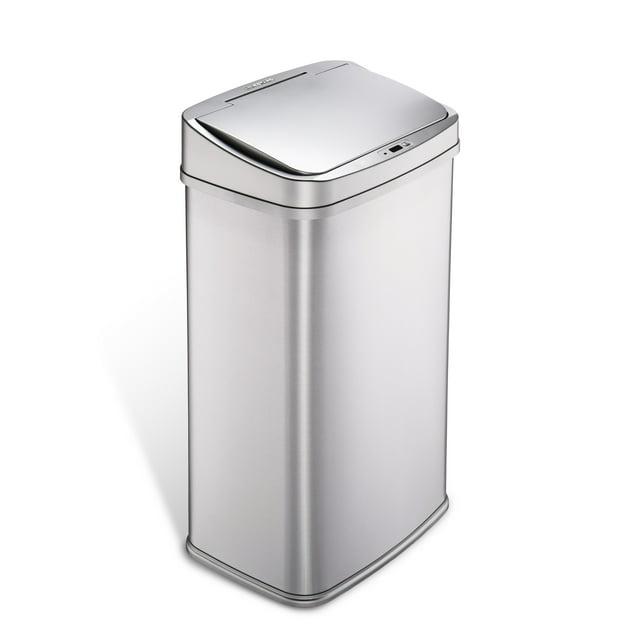 Nine Stars 13.2 Gallon Stainless Steel Motion Sensor Trash Can