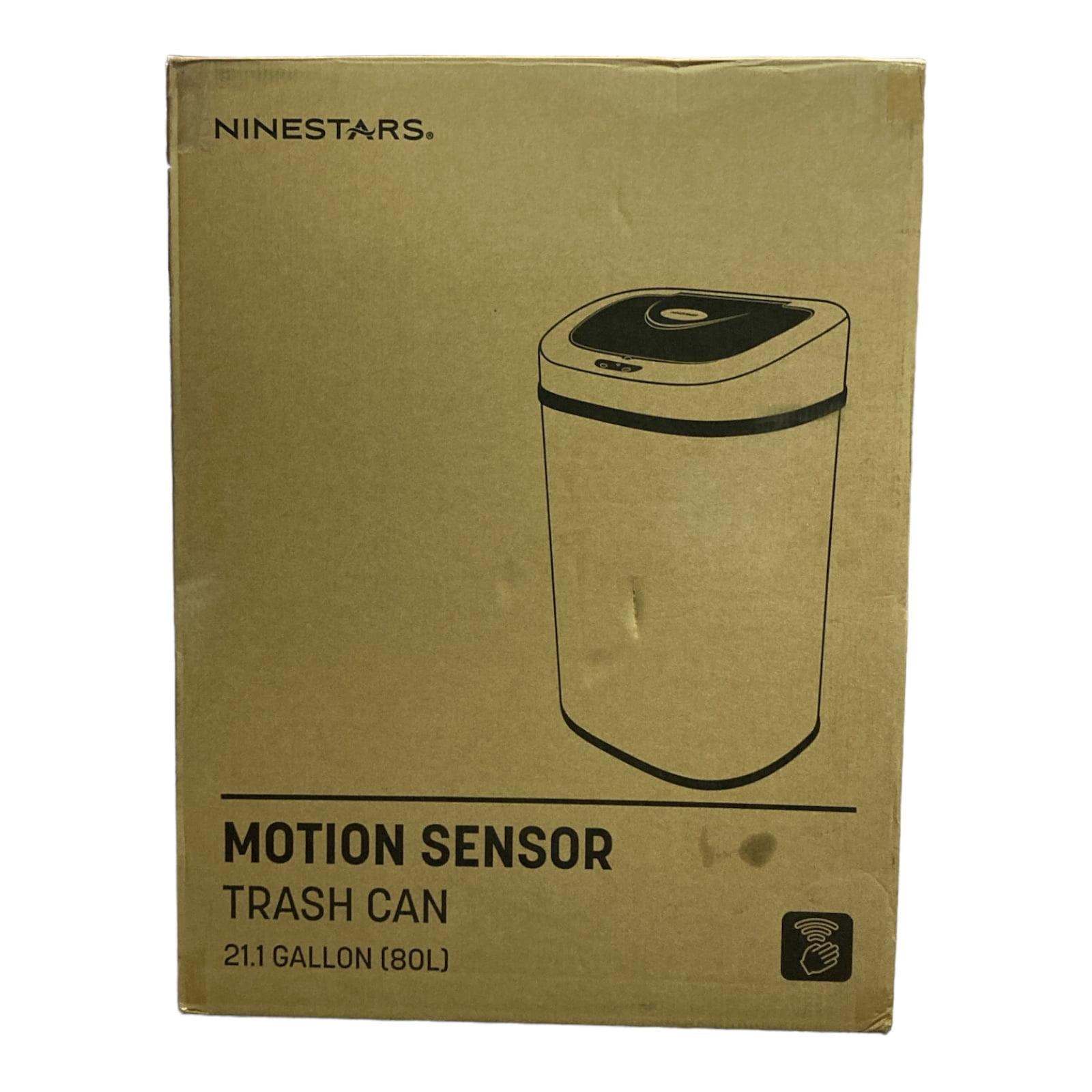 Steel 21.1 Gallon Motion Sensor Trash Can