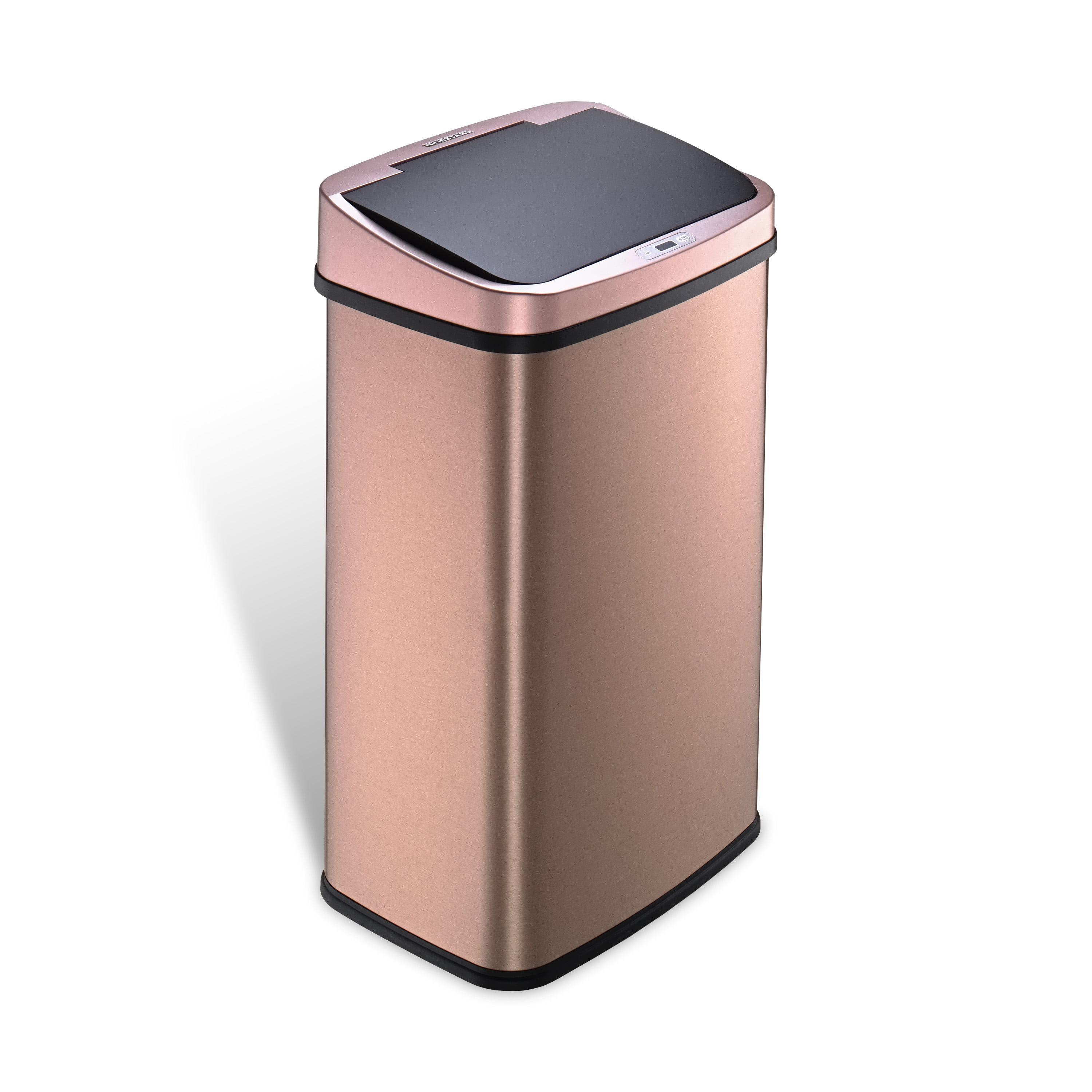 NineStars Nine Stars 13.2 Gallon Stainless Steel Motion Sensor Trash Can