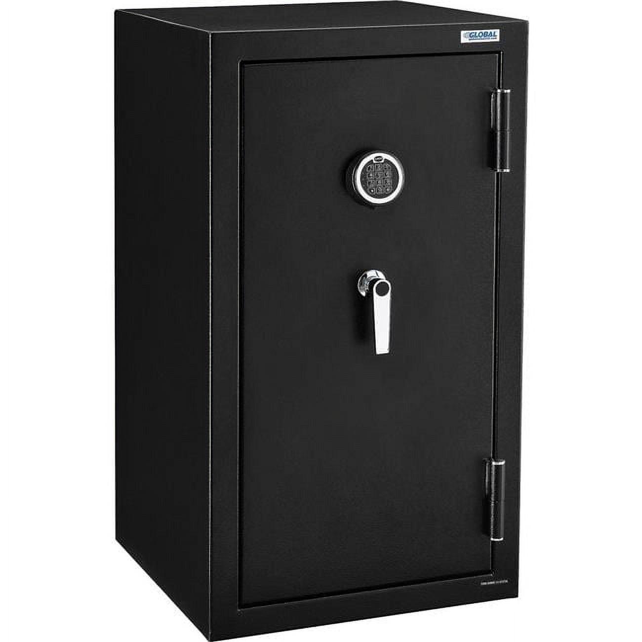 Black Steel Fire and Burglary Safe with Electronic Lock