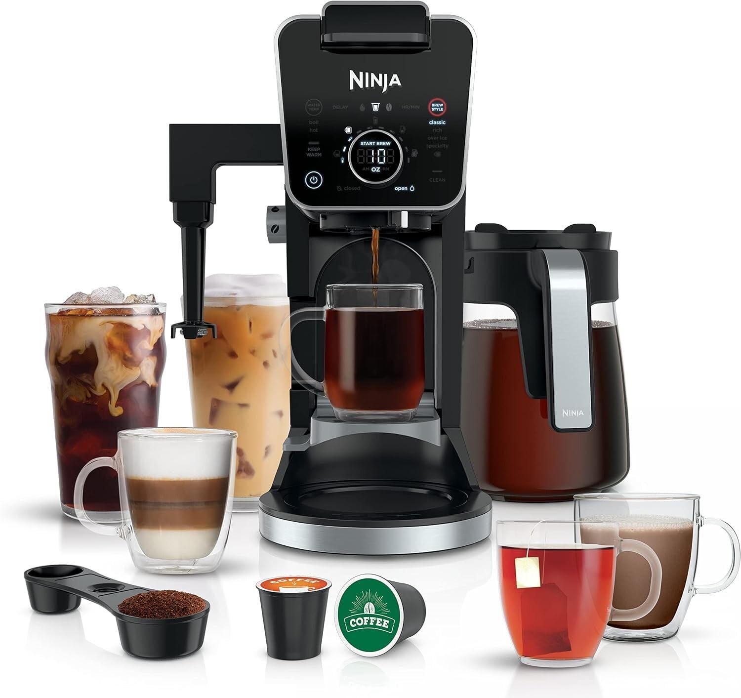 Ninja® DualBrew Pro Specialty Coffee System, Single-Serve, Compatible with K-Cups & 12-Cup Drip Coffee Maker