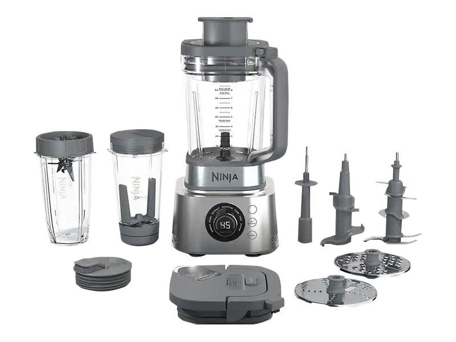 Ninja Ninja Blender and Food Processor System, Power Blenders For-Kitchen and Personal Size, Smoothie Maker, 6 Functions, 72-oz. Glass Pitcher and To-Go Cups