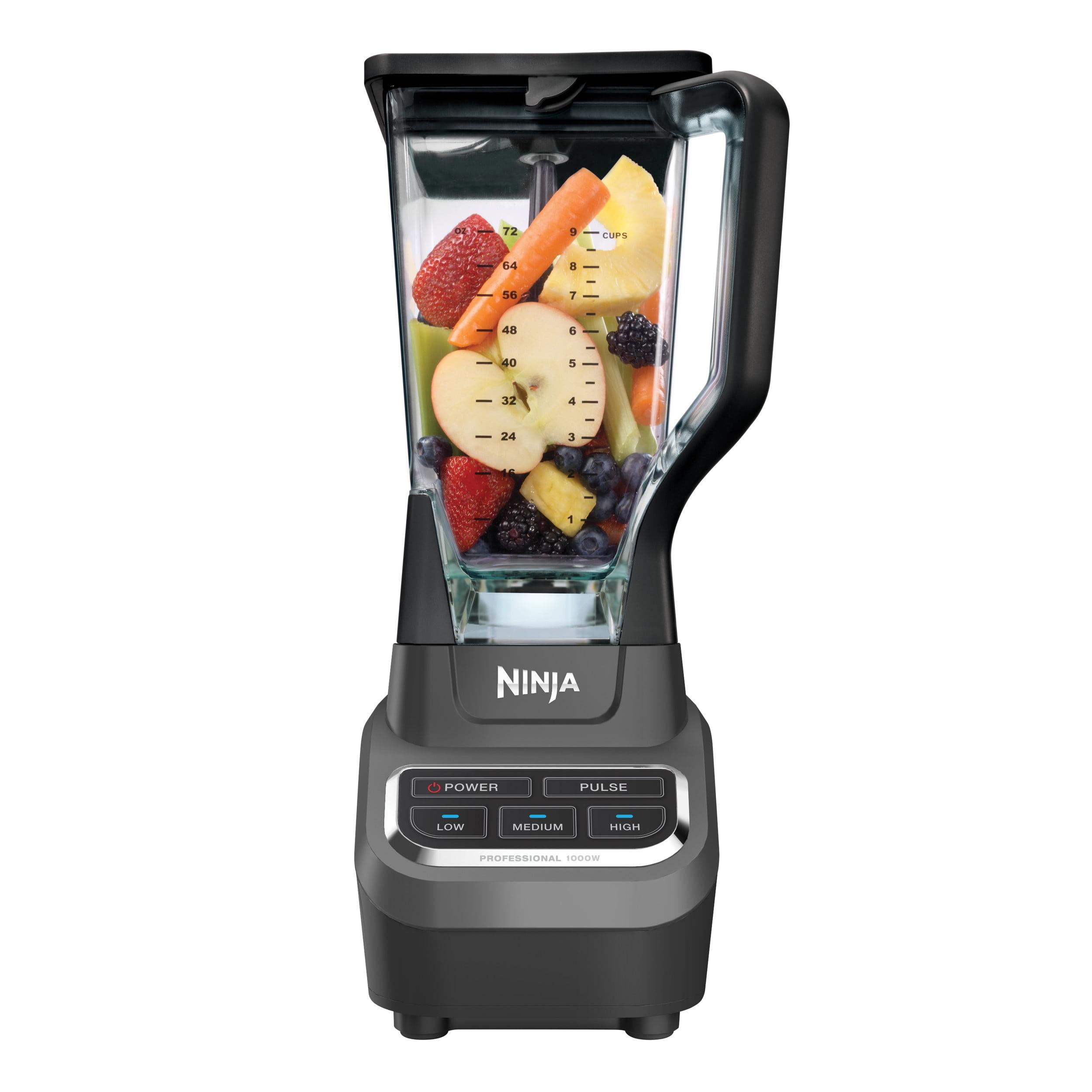 Ninja Professional Blender 1000W BL610: 72 oz. Smoothie & Ice Crusher, 6-Blade Tech, 3 Speeds, Dishwasher-Safe Parts