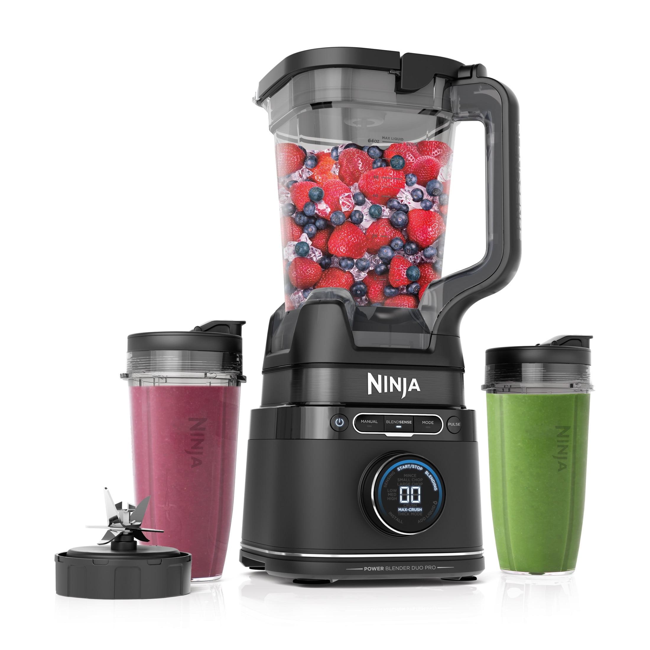 Ninja Ninja® Detect Power Blender Pro & Personal Single-Serve, BlendSense Technology, For-Smoothies, Food and More, Compact Design, 1800 P-Watts, with 72 oz. Pitcher and (2) 24 oz. Cups