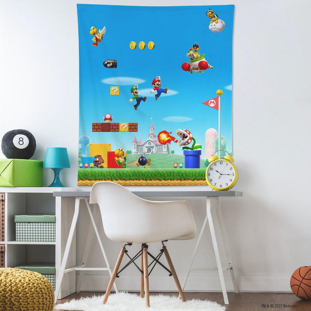 Nintendo Super Mario Multi-Color Polyester Wall Tapestry