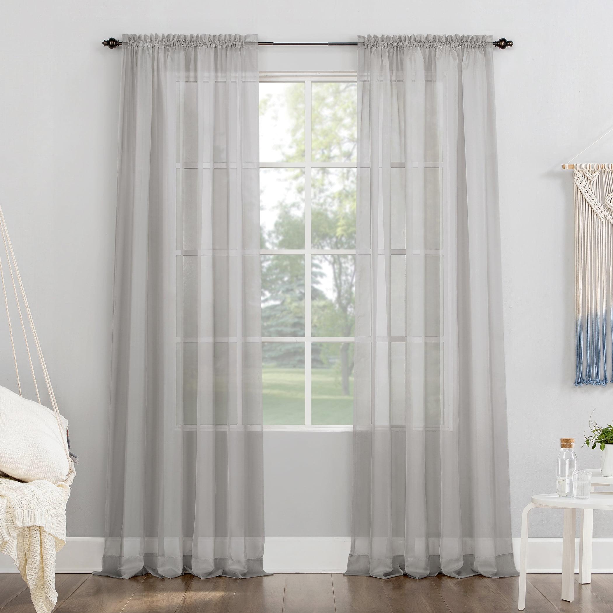 No. 918 Sheer Emily Voile Rod Pocket Curtain Panel