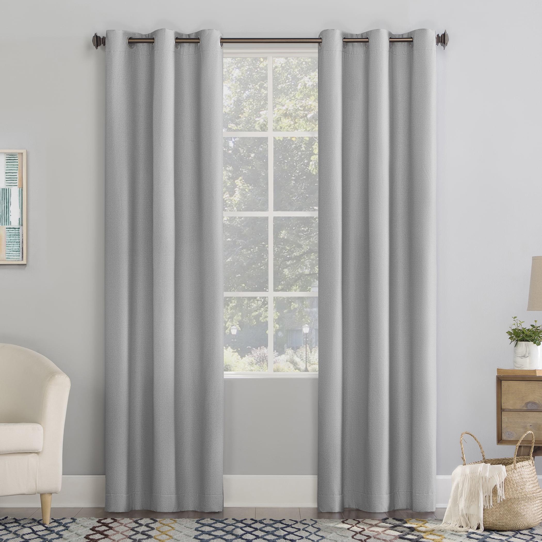 Gray Room Darkening Grommet Curtain Panel