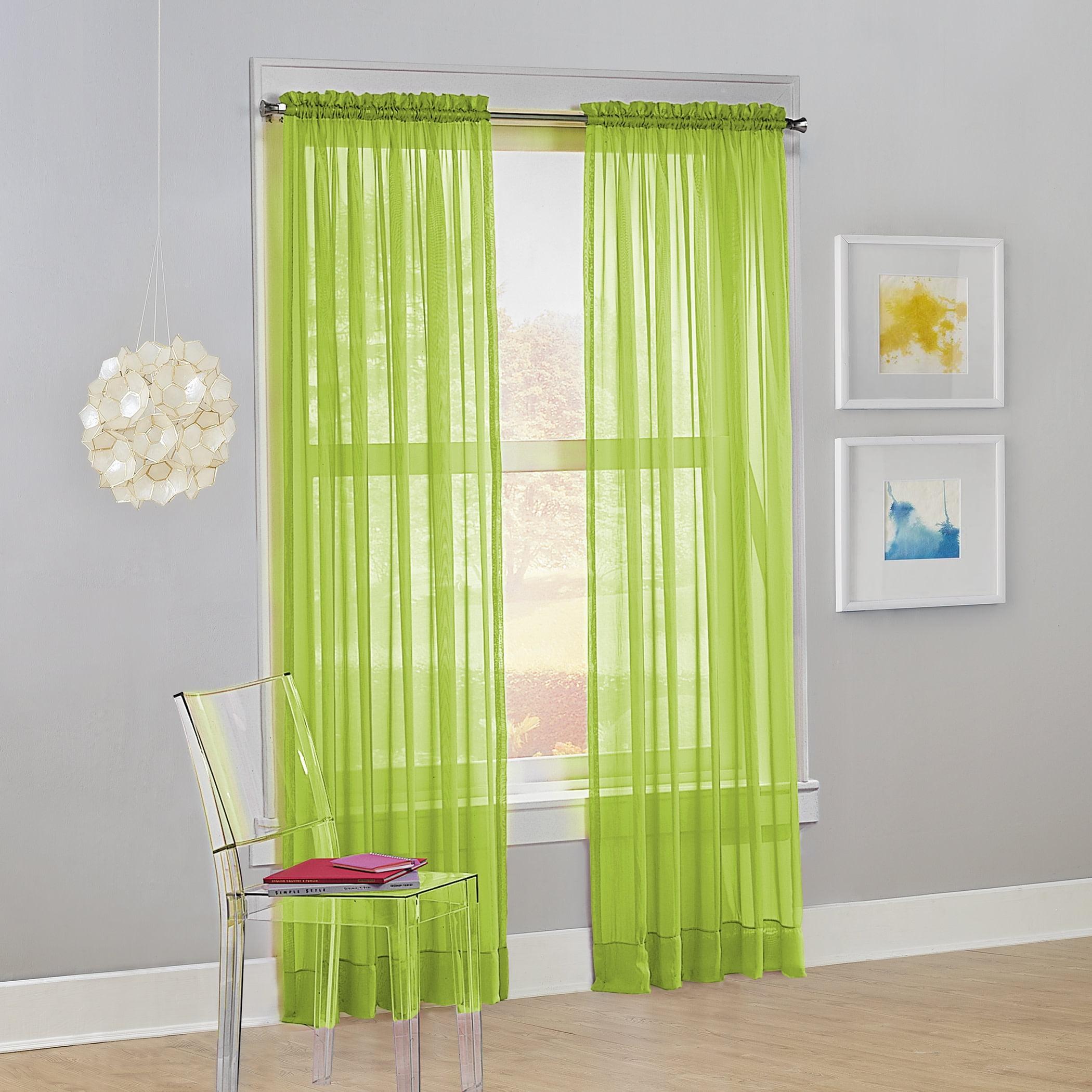 No. 918 Sheer Calypso Voile Rod Pocket Curtain Panel