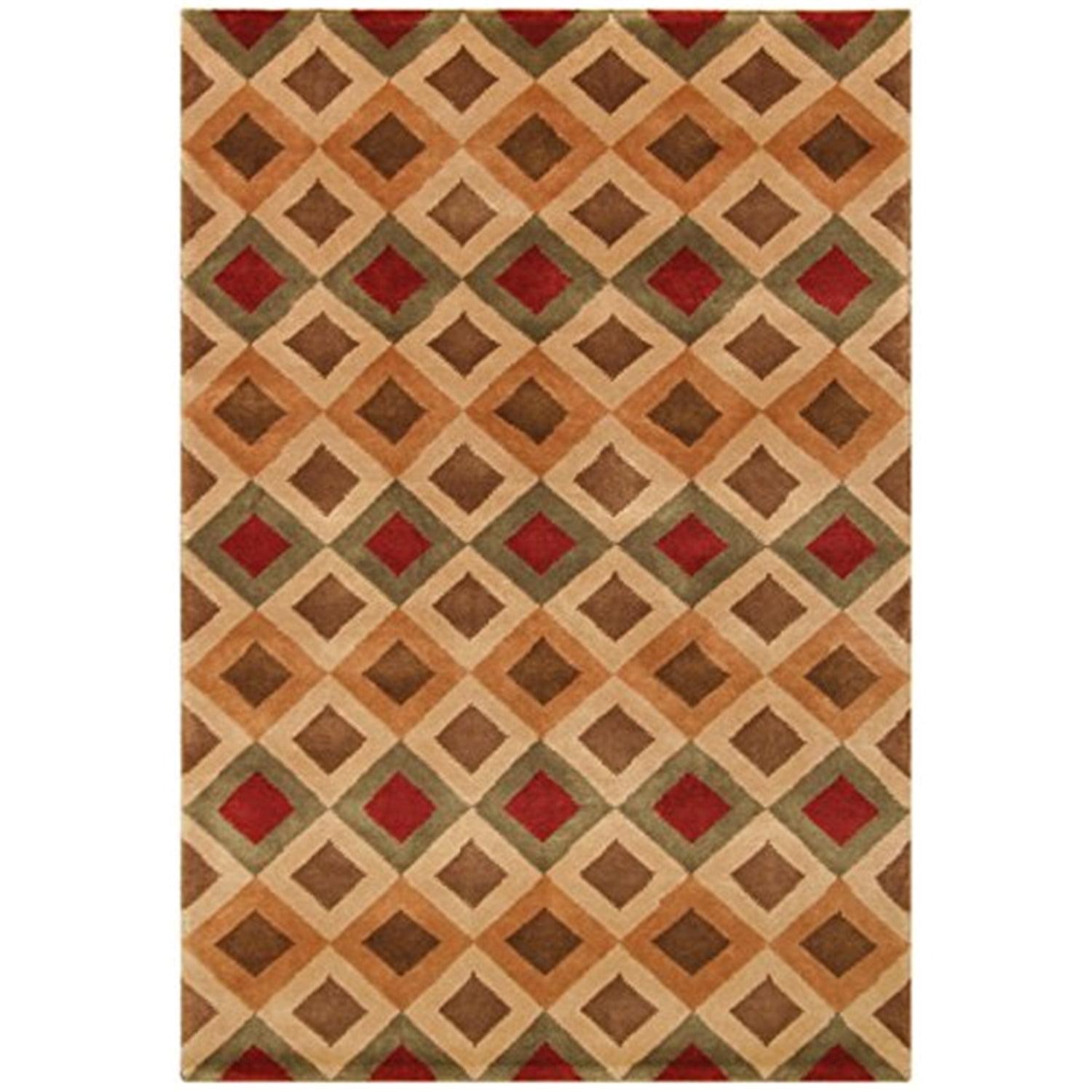 Noble House NOB1703810 8 x 10 ft. Noble Area Rug, Gold & Rust