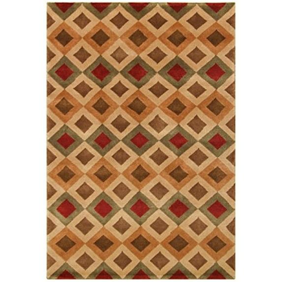 Noble House NOB1703810 8 x 10 ft. Noble Area Rug, Gold & Rust