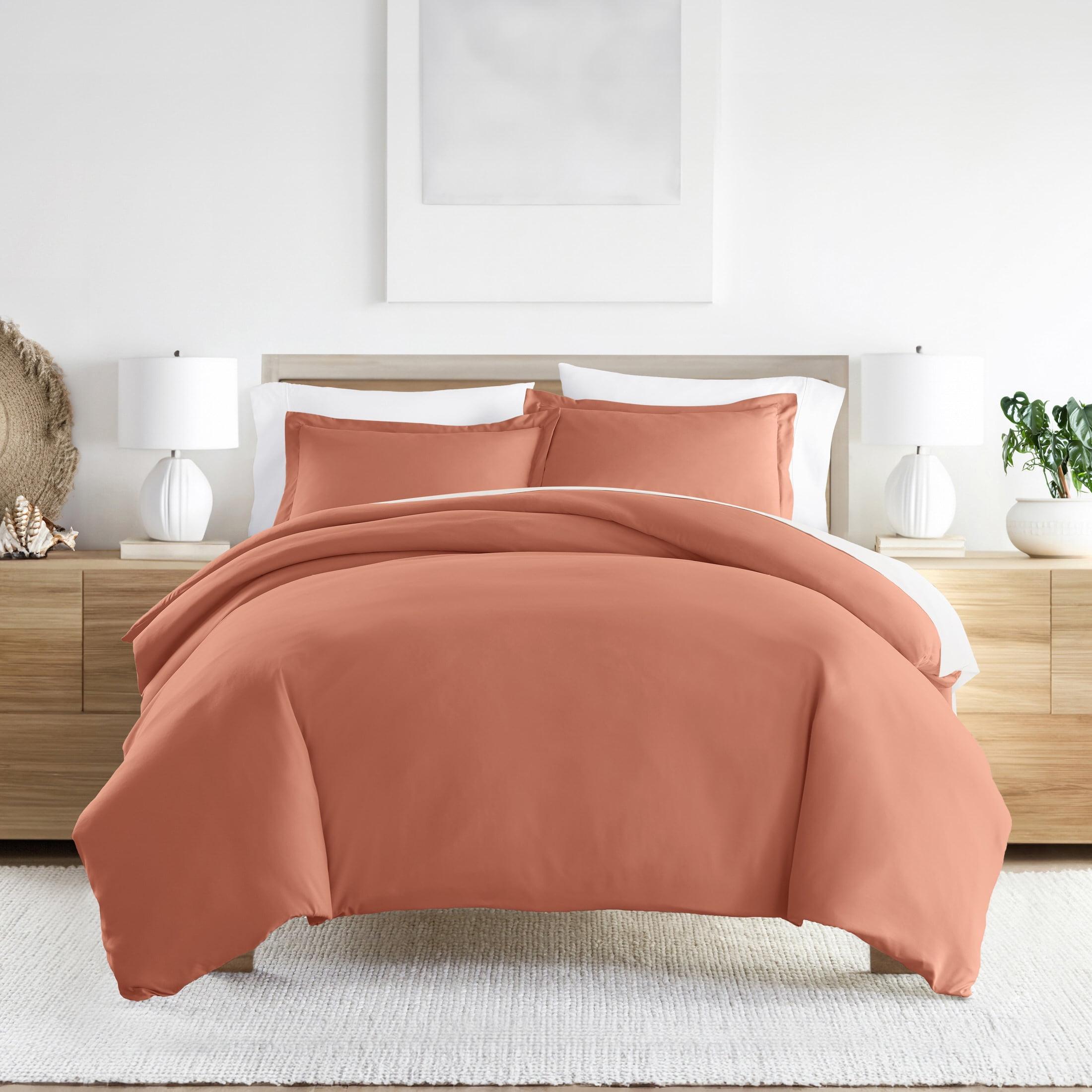 Duvet Cover Set Super Soft Microfiber Bedding in Solid Colors