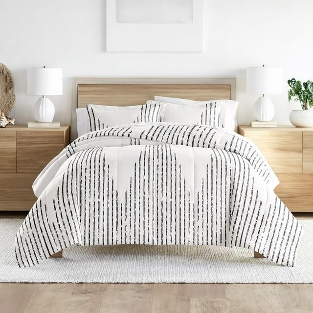Becky Cameron Soft Diamond Stripe Down-Alternative Comforter Set