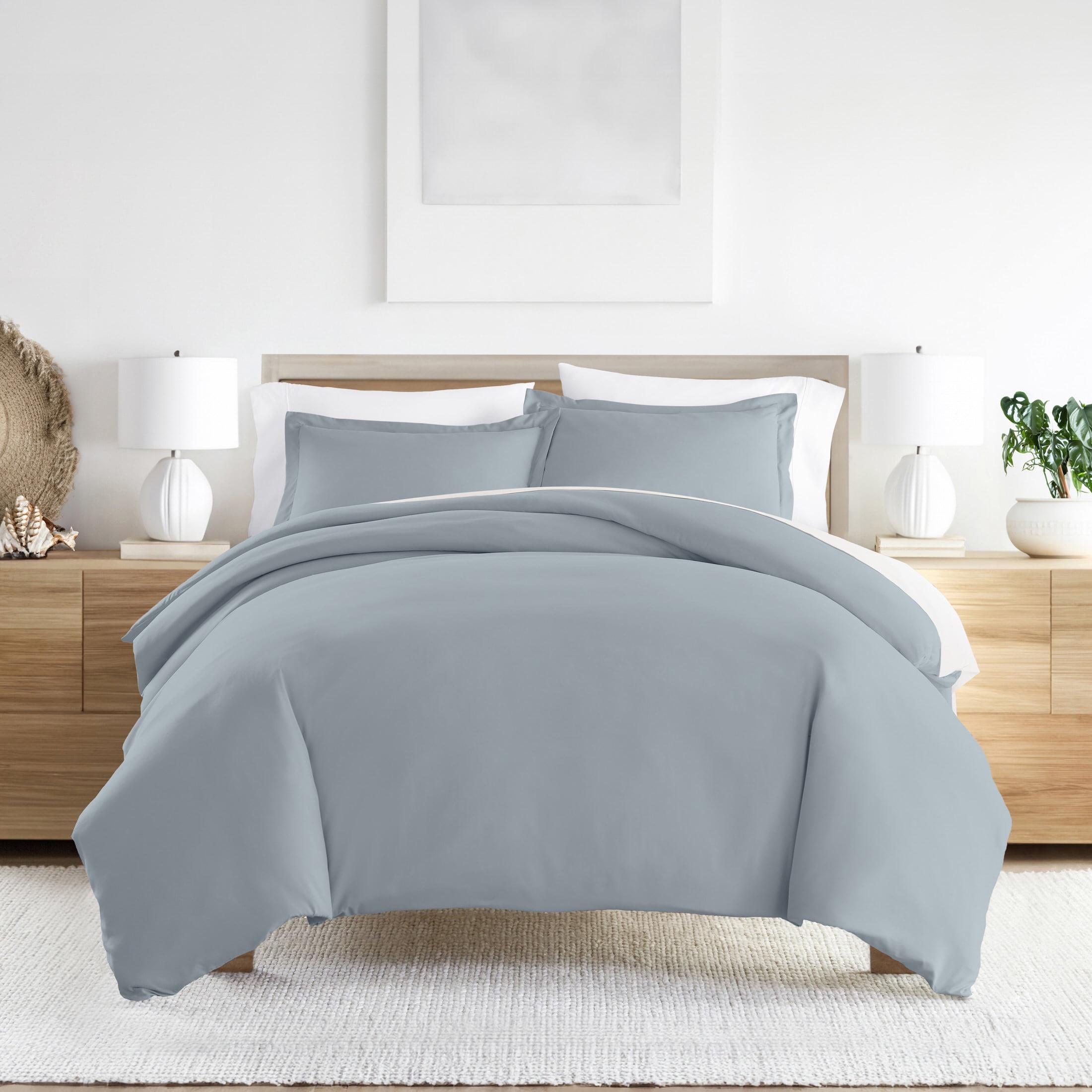 Duvet Cover Set Super Soft Microfiber Bedding in Solid Colors
