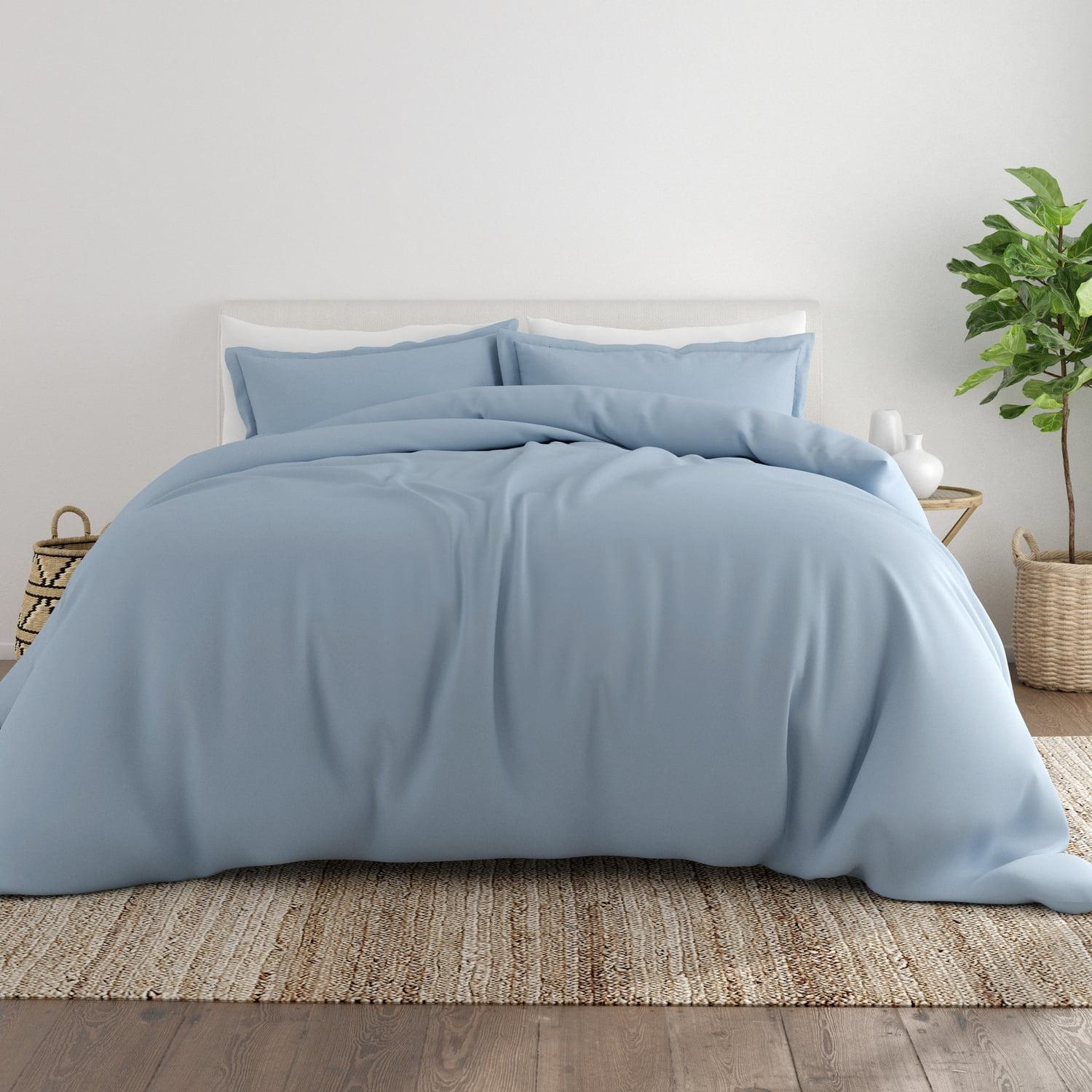 Noble Linens 2-Piece Light Blue Duvet Cover Set, Twin/TwinXL