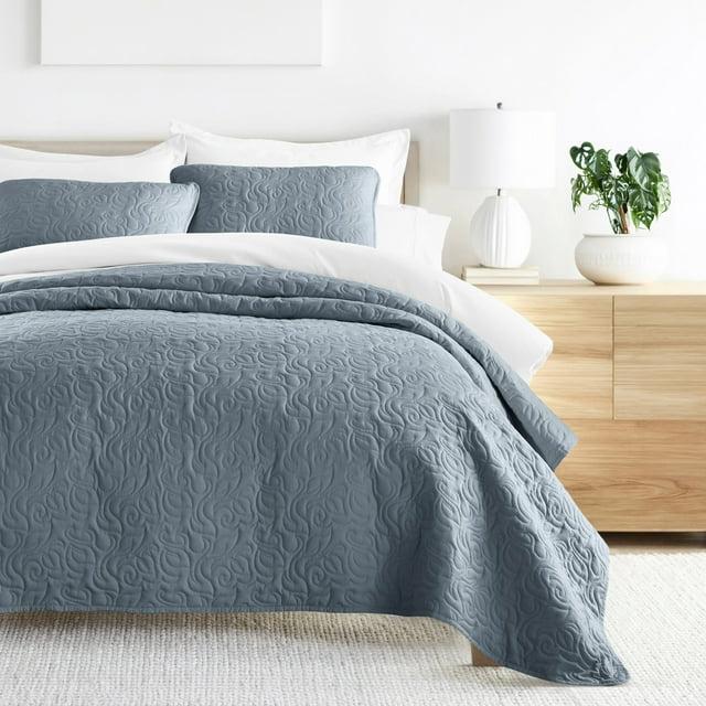 Becky Cameron Becky Cameron Elegant Floral Stitching Quilt Set