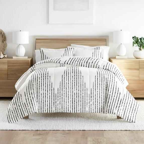 Becky Cameron Soft Diamond Stripe Down-Alternative Comforter Set