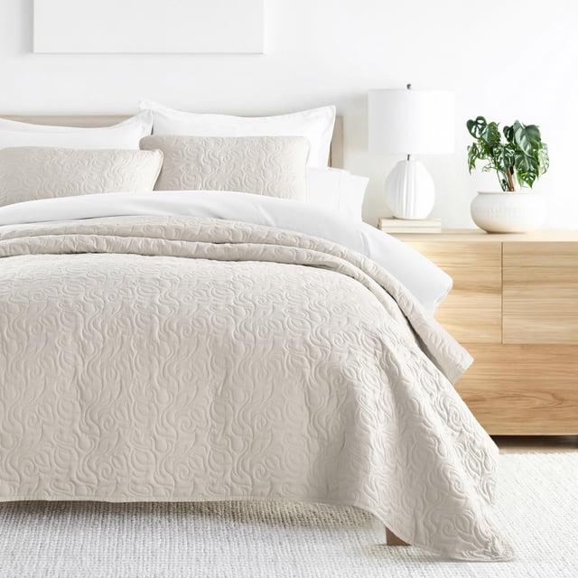 Becky Cameron Becky Cameron Elegant Floral Stitching Quilt Set