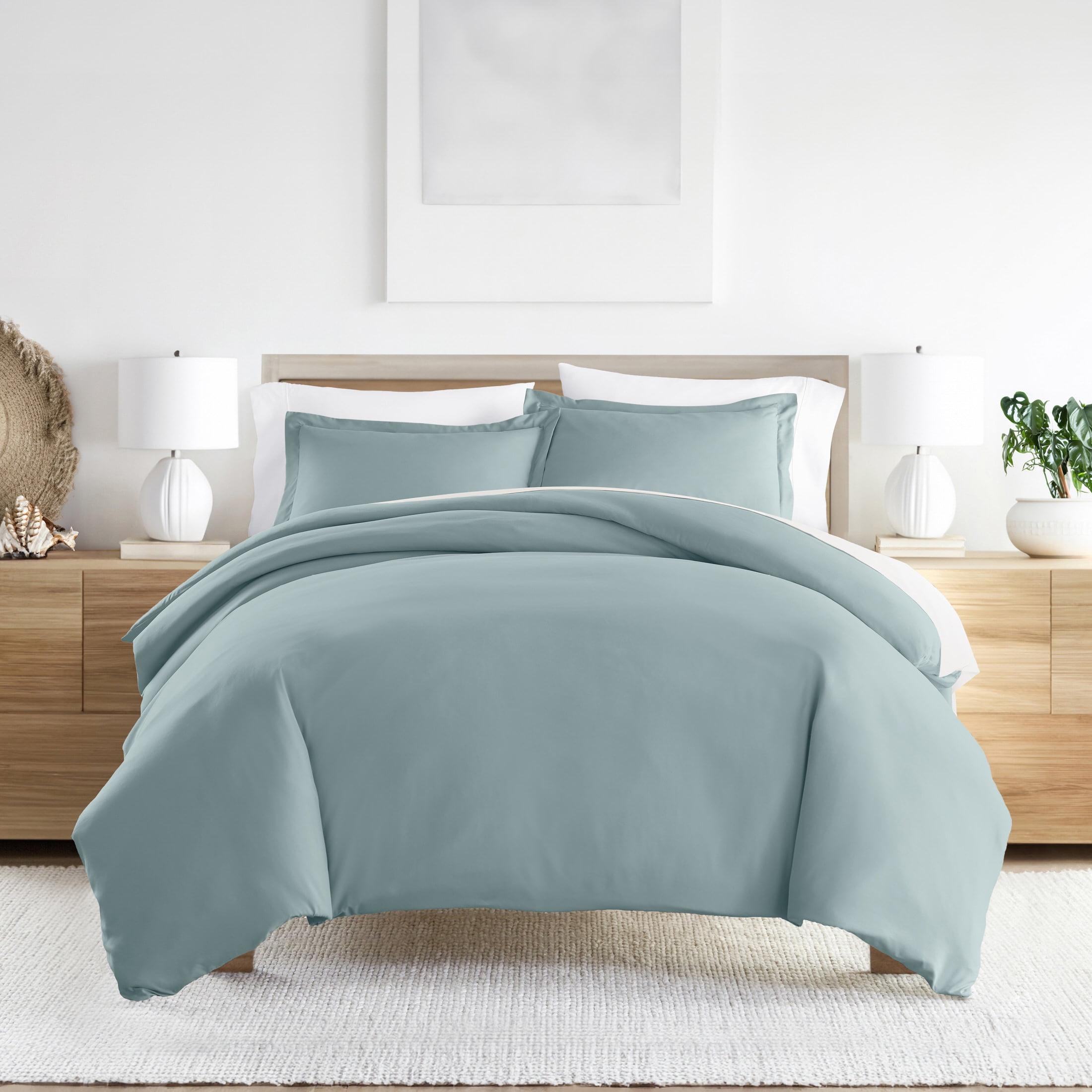 Duvet Cover Set Super Soft Microfiber Bedding in Solid Colors