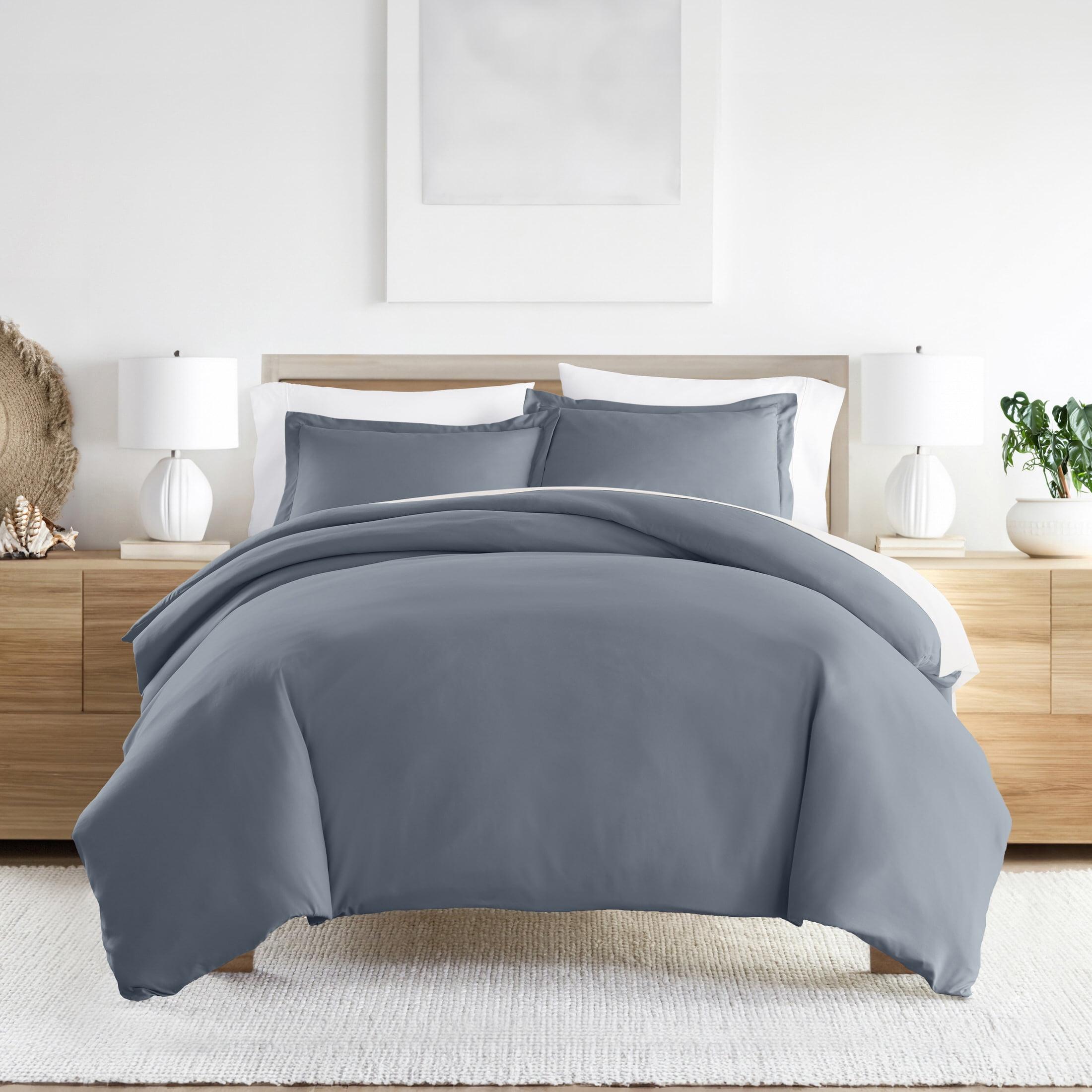 Duvet Cover Set Super Soft Microfiber Bedding in Solid Colors
