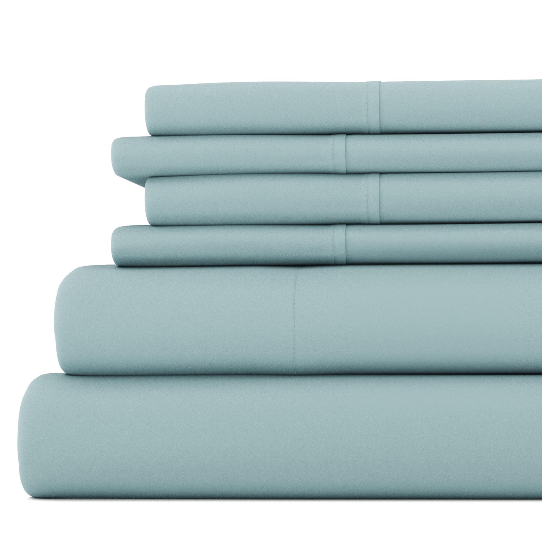 Simply Soft Brushed Microfiber Solid 6 Piece Sheet Set