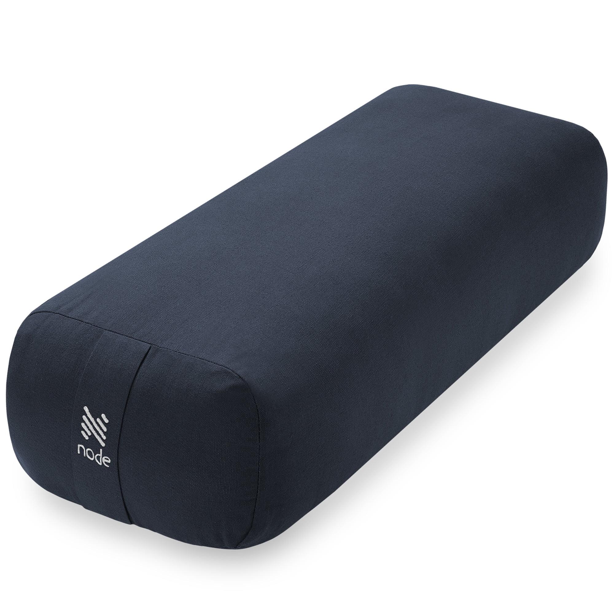 Node Fitness 25" x 12" x 6" Rectangular Floor Pillow and Meditation Bolster