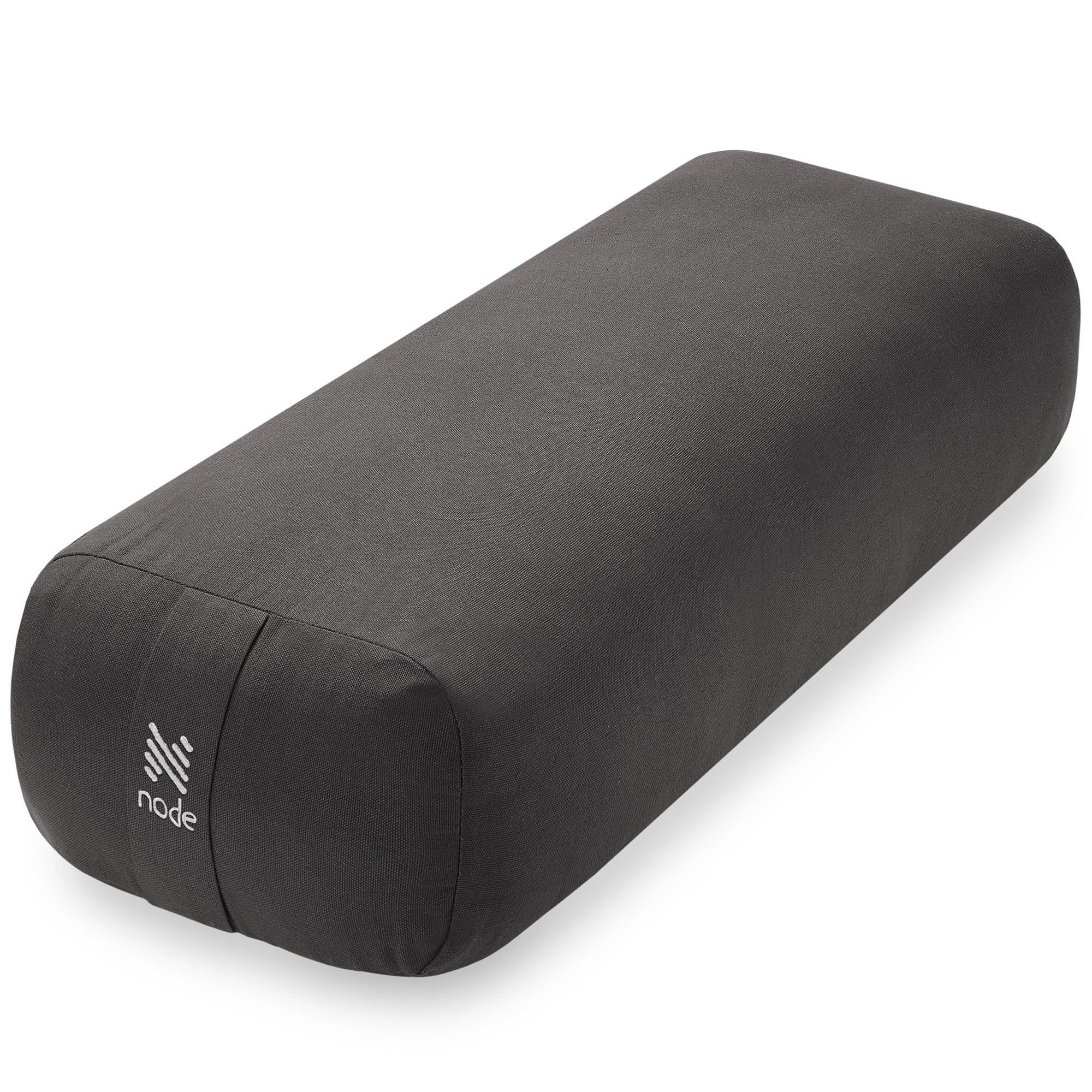 Node Fitness 25" x 12" x 6" Rectangular Floor Pillow and Meditation Bolster