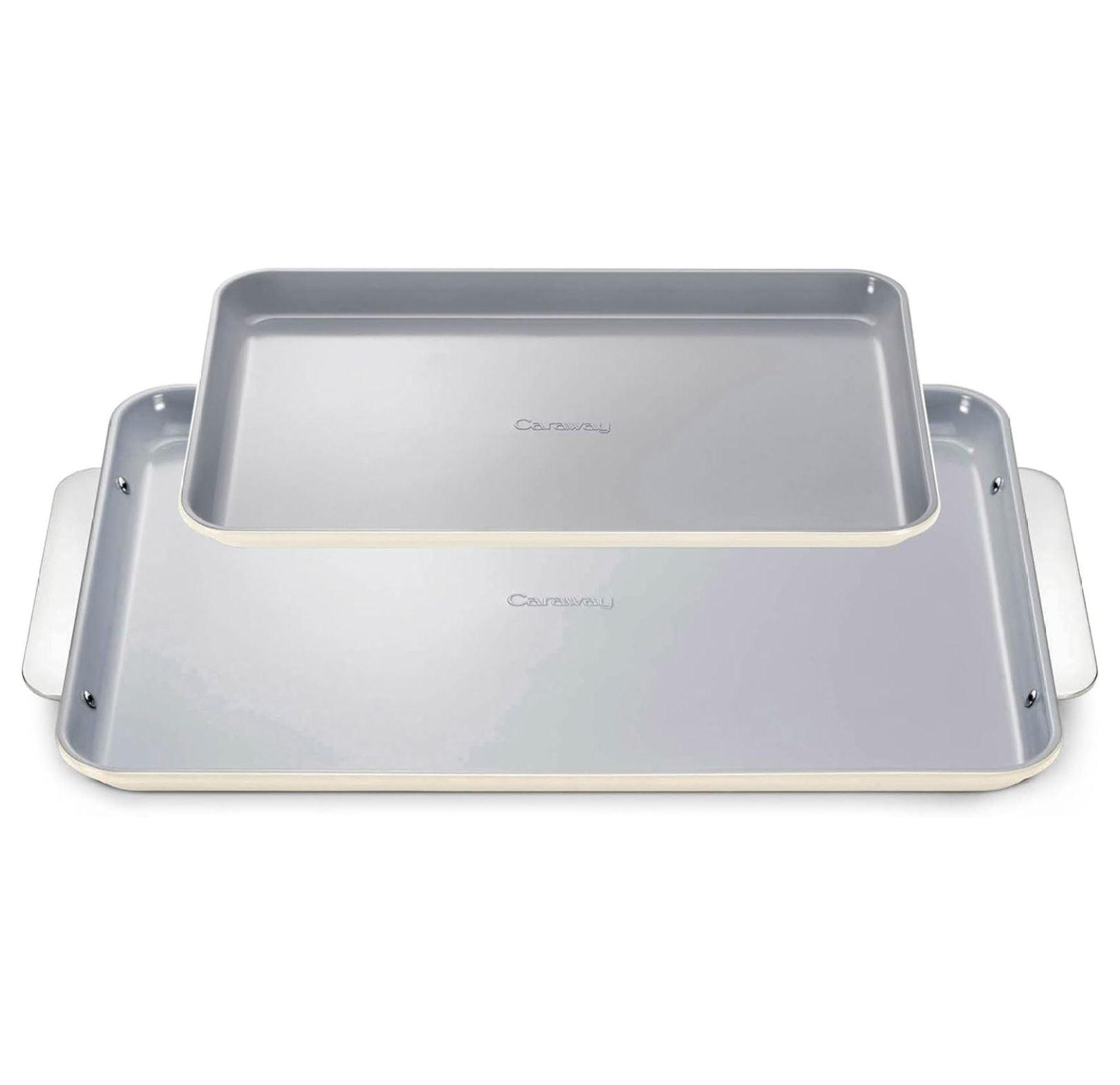 Cream Non-Stick Ceramic Baking Sheet Duo Set