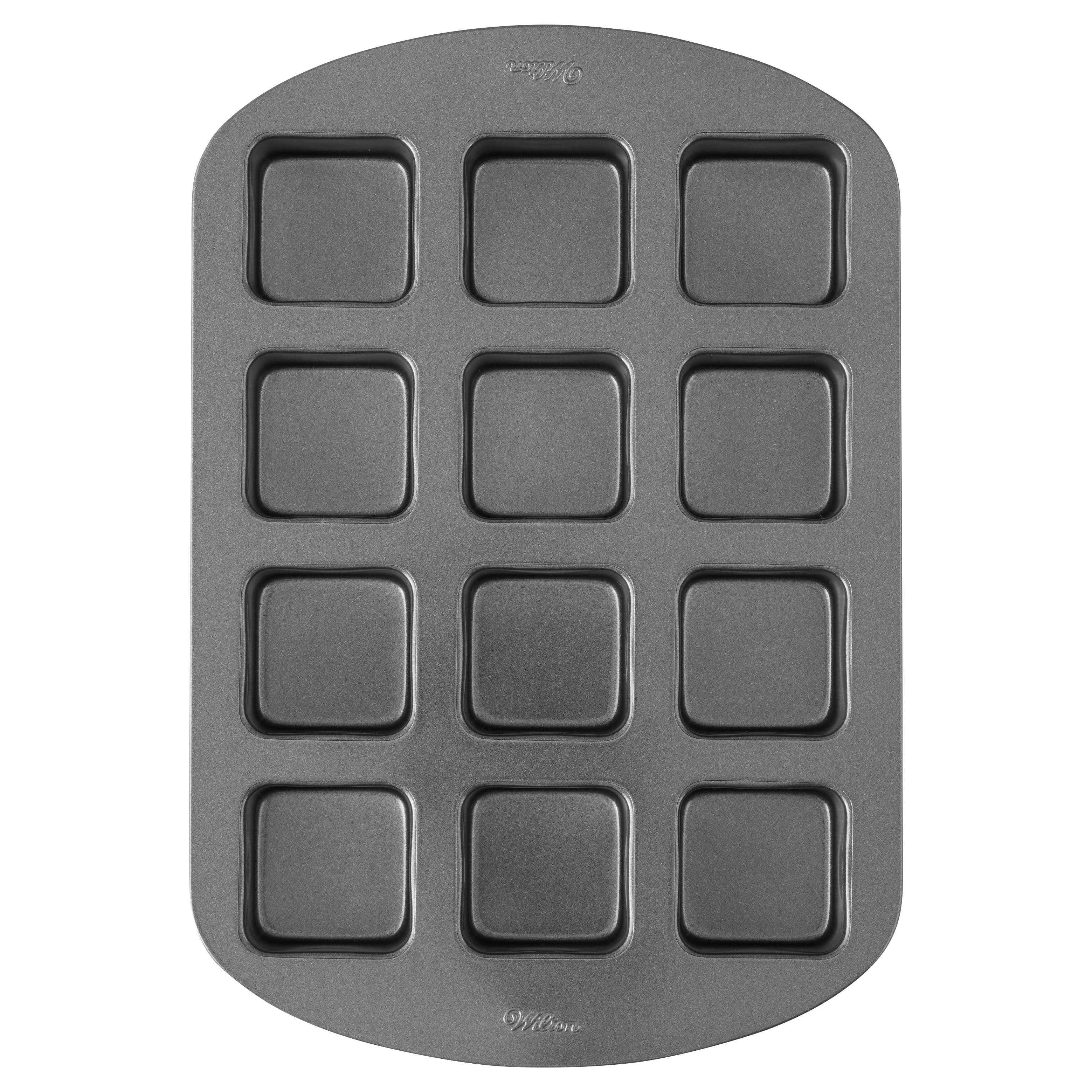 Non-Stick 12-Cavity Steel Brownie Bar Baking Pan