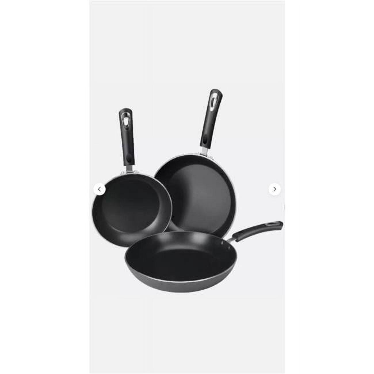 Obeten The Kitchen Nonstick Frying Pan Set - 3 Piece Induction Bottom - 8 Inches, 9.5 Inches and 11 Inches