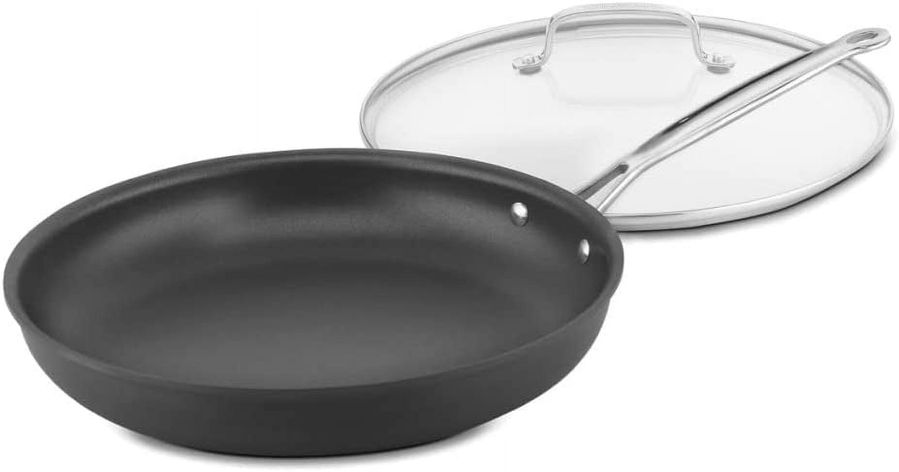 12-Inch Hard Anodized Non-Stick Skillet with Glass Lid