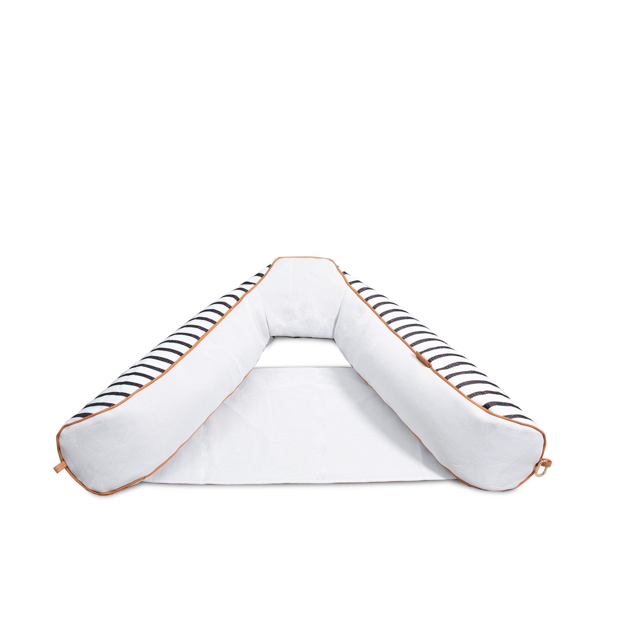 Big Joe Lux Bali Sling Pool Float, Cape Stripe, UV Protected, No Inflation Needed