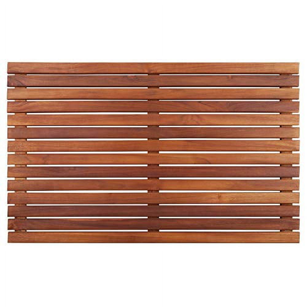 Nordic Teak 31.4" x 19.6" Shower and Bath Mat