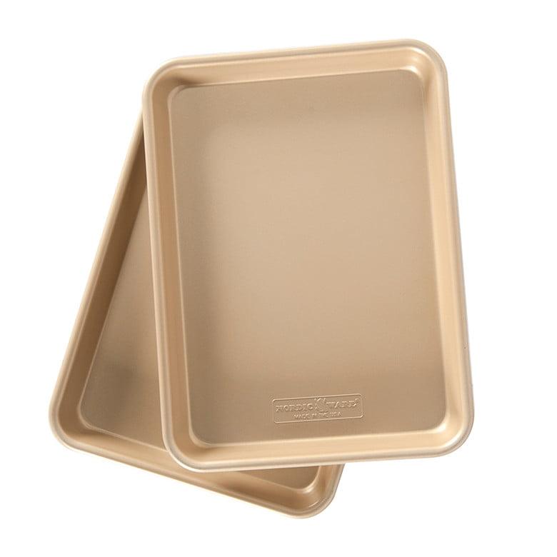 Nordic Ware Gold Aluminum Nonstick Quarter Sheet Set