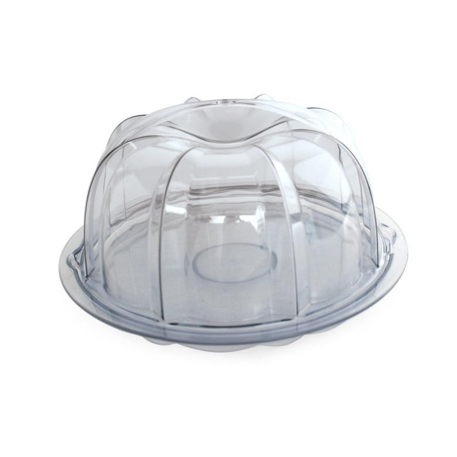 Clear Acrylic Bundt Cake Keeper with Locking Lid