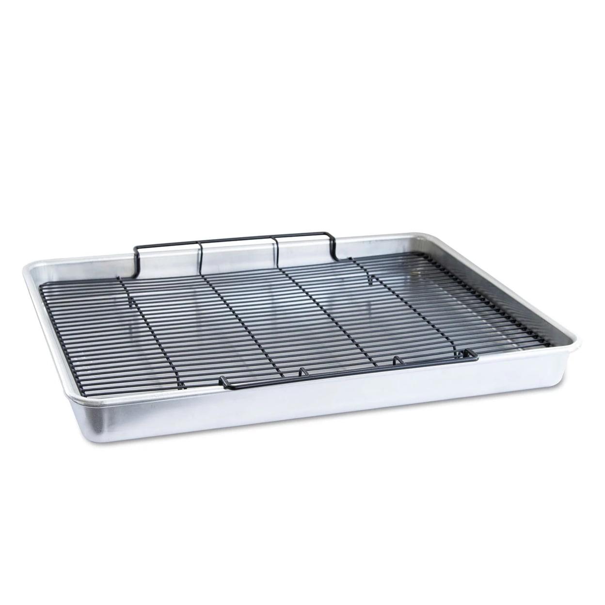 Extra Large Aluminum Oven Crisp Baking Tray with Nonstick Rack