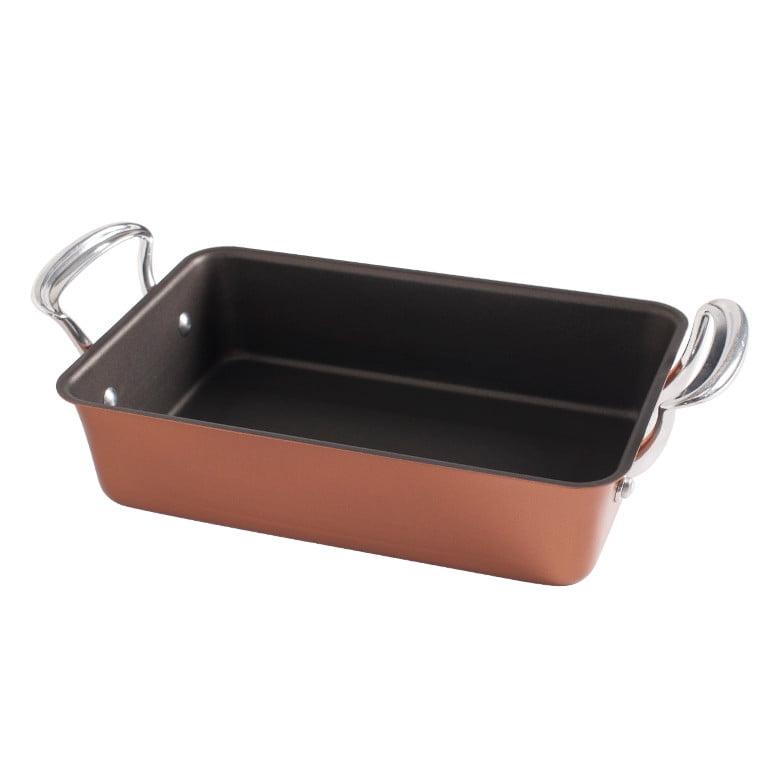 Large Copper Non-Stick Roaster with Handles