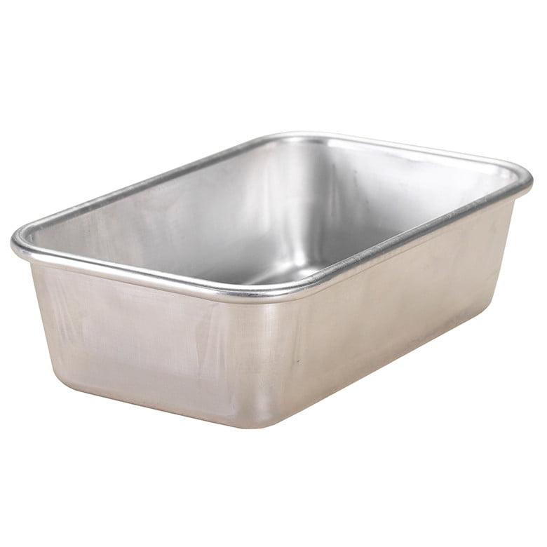 Natural Aluminum 1.5 Pound Commercial Loaf Pan with Lid