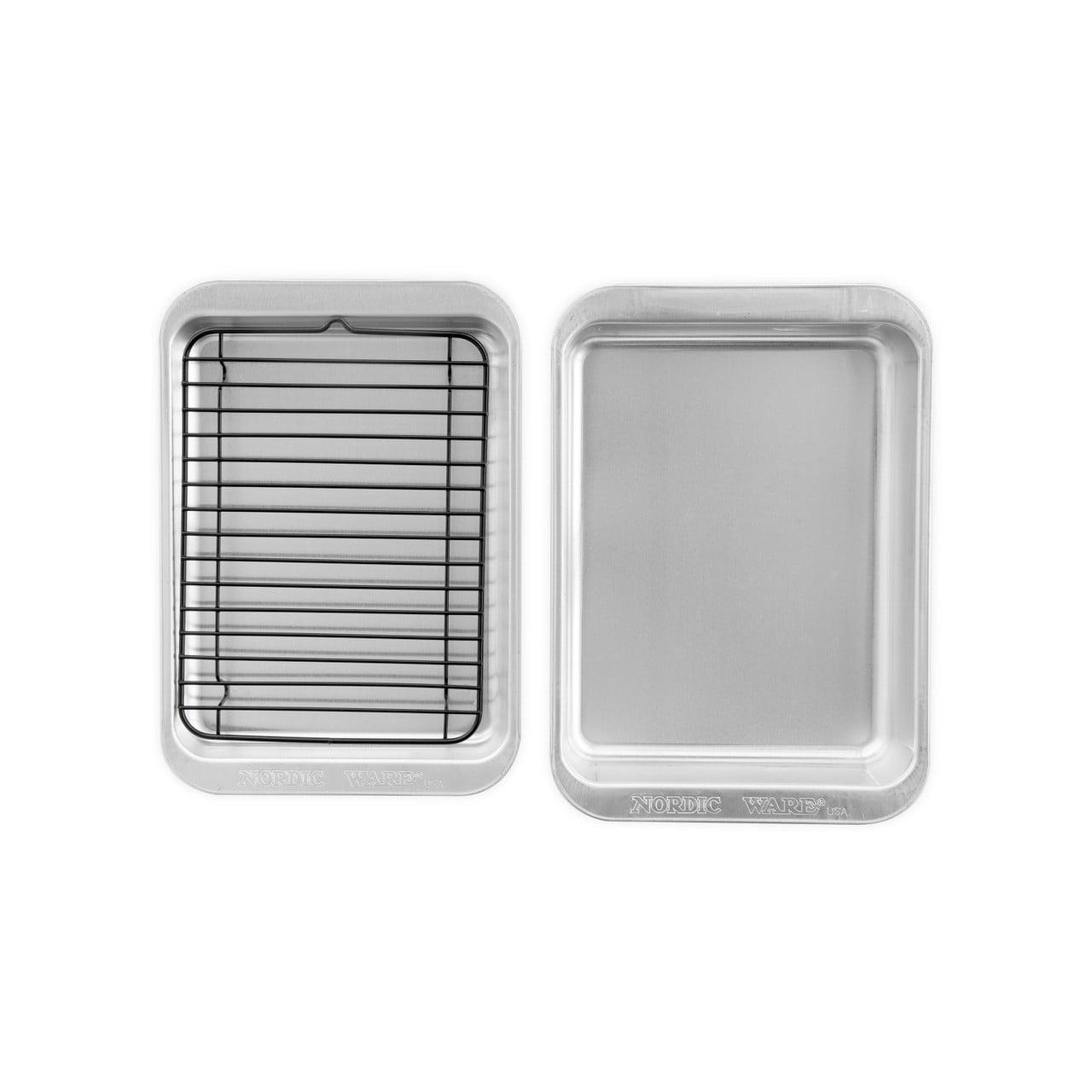 Compact 3-Piece Aluminum Grill and Bakeware Set