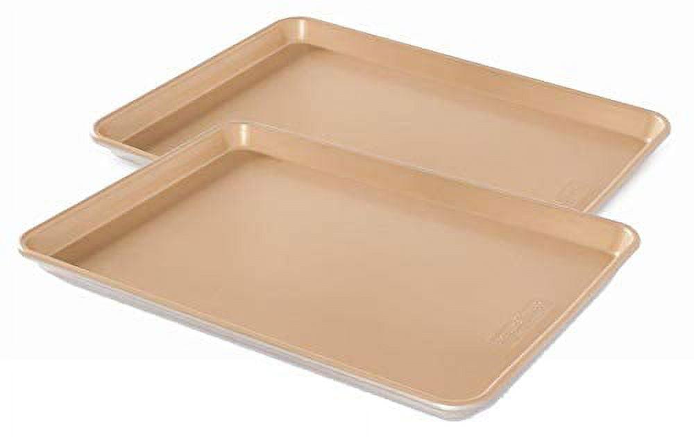 Nordic Ware Gold Nonstick Aluminum Half Sheet Pan Set