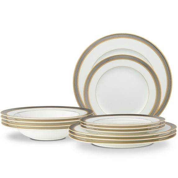 Noritake Brilliance 12-Piece Dinnerware Set, Service for 4