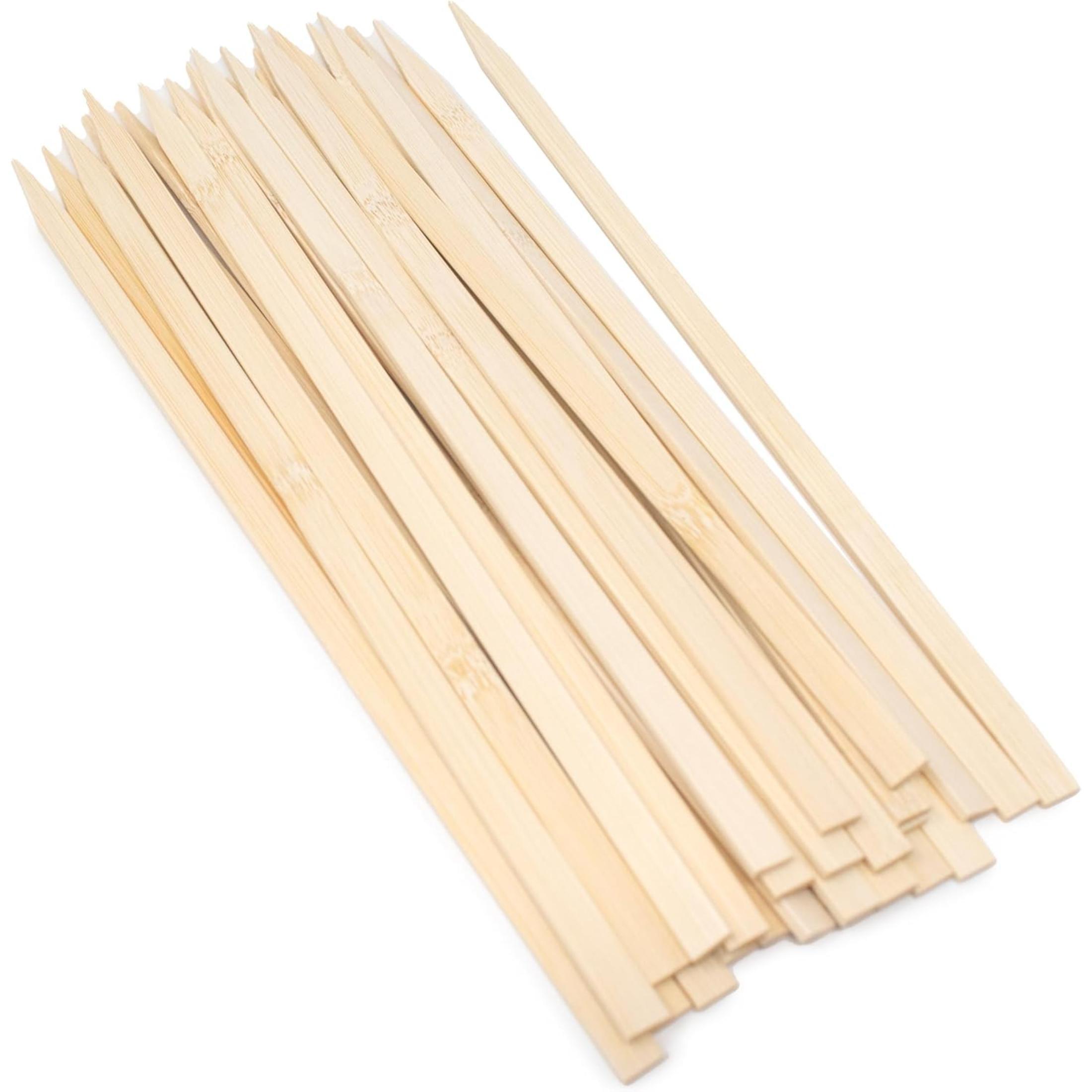Norpro Flat Wide Bamboo Skewers, Set of 25