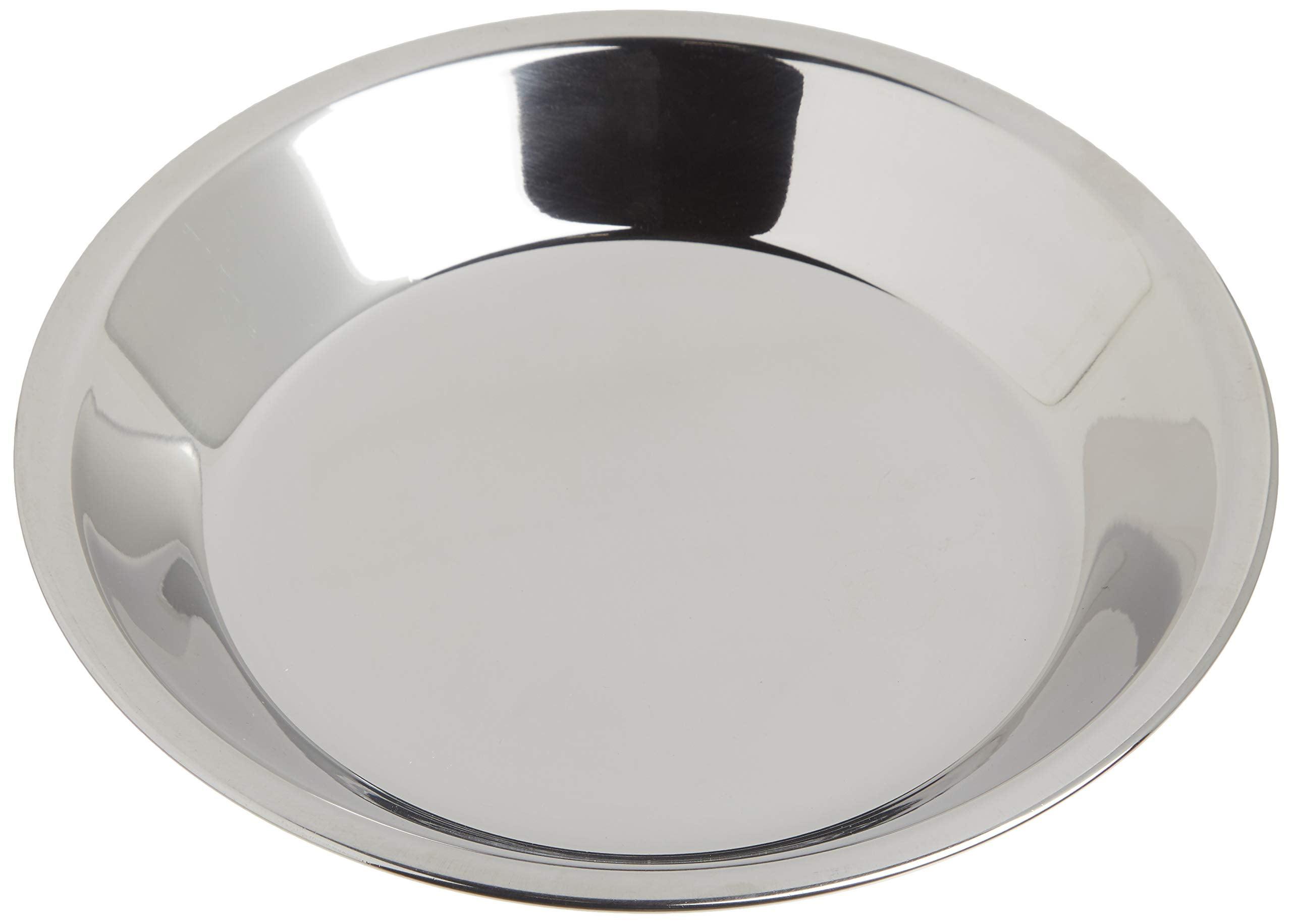 Norpro 9 Inch Stainless Steel Pie Pan with Mirror Finish