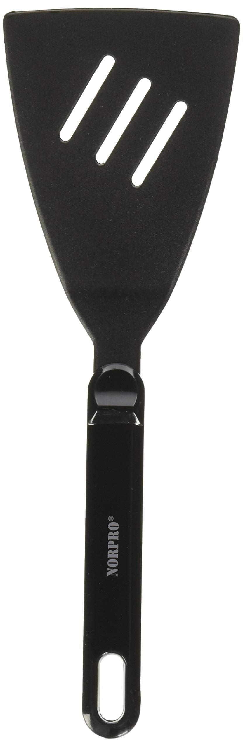 Black Heat Resistant Nylon Turner with Non-Skid Handle