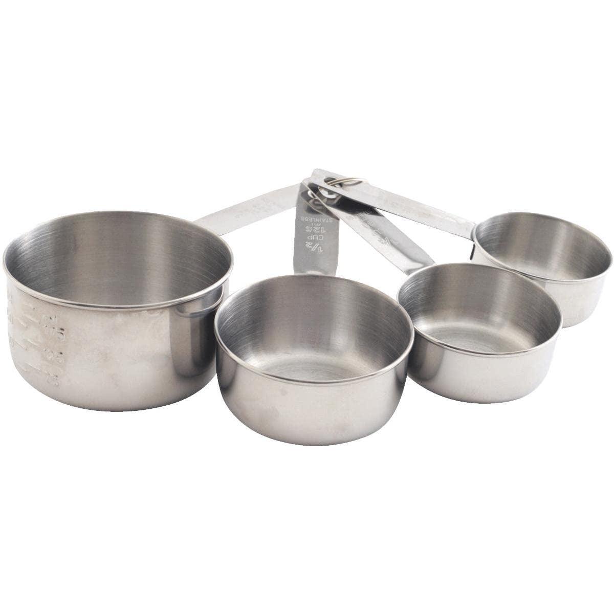 Heavy-Duty Stainless Steel 4-Piece Measuring Cup Set