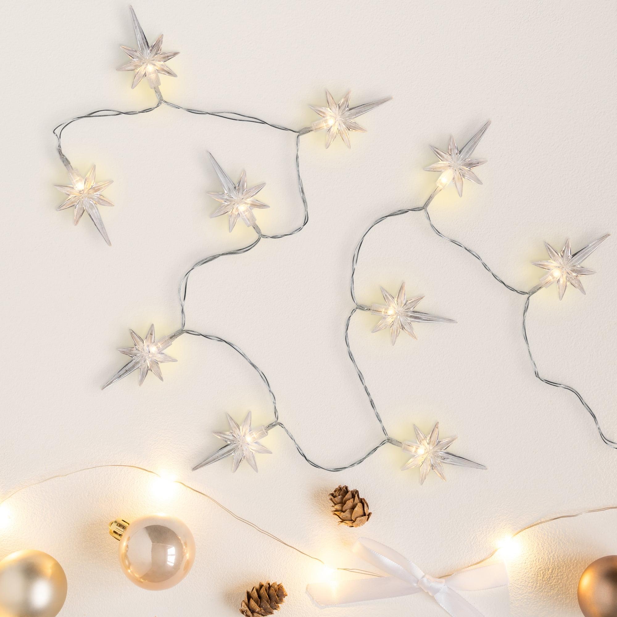 Northlight North Star Christmas Light Set - Warm White LED - 3' - Clear Wire - 10ct