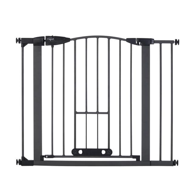 North States MyPet Wide Metal Deco EasyPass Pet Gate, Expands to 40.5" Wide