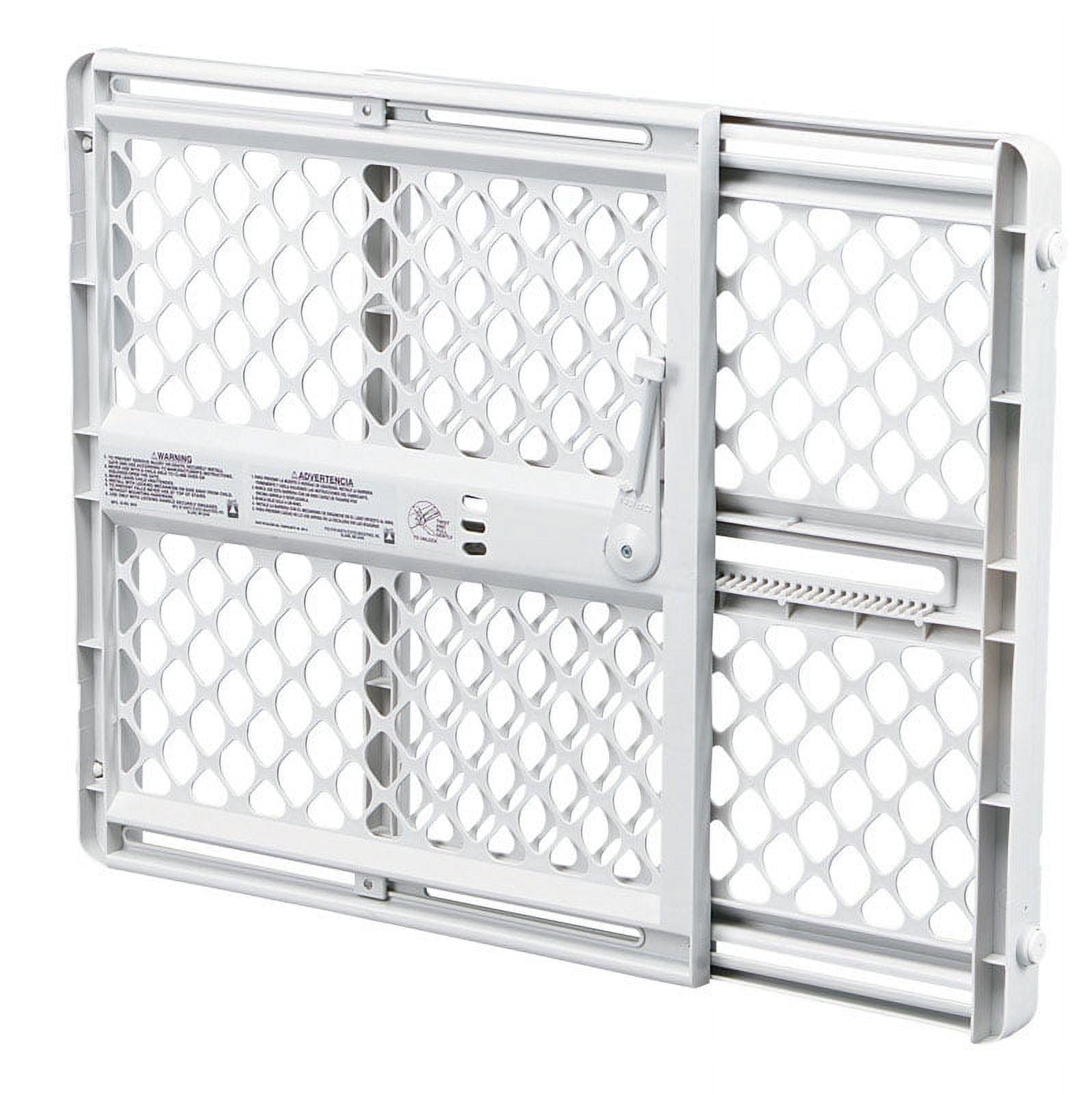 North States Gray Plastic and Metal Retractable Pet Gate