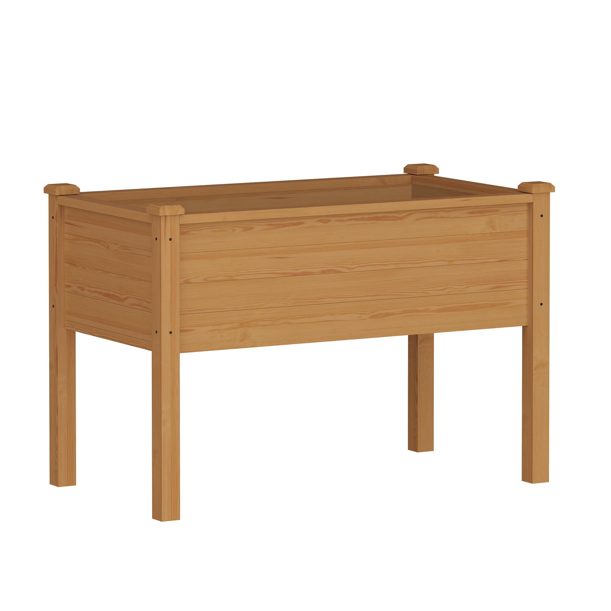 Cedar Tone Elevated Wooden Planter Box